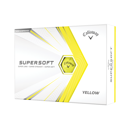 Callaway Supersoft Golfball Gelb