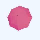 Zeller Knirps Regenschirm Ultralight Rosa mit schwarzfarbener UV-Schutz Glasur (Innen)