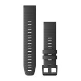 Garmin QuickFit™ 22 Silikon Schiefer mit Teilen in Schwarz für Model S60/S62